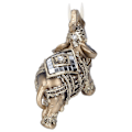 Miniatyrbillede 6 af 8: Elefant Statue Figur Figur Feng Shui Resin Dyre Ornament Kunst Håndværk Desktop Dekoration Guld M 10x5x10cm