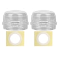 Miniatyrbilde 1 av 8: 2 stk Gasskomfyr knottdeksler Barnesikkert gasskomfyr knottdeksler Protector for Home KitchenTransparent