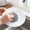 Miniatyrbillede 7 af 8: 2 stk. silikonesvamp genanvendelige svampe til opvask Varmebestandig dobbeltsidet silikonebørste opvaskebørste til køkken badeværelse