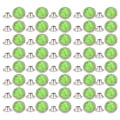 Pikkukuva 3 / 8: 40 kpl 8 mm pyöreä turkoosi niitti nastat piikit rannekoru vaatteet koriste DIY käsityöt lisävaruste11#