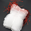 Miniatyrbillede 1 af 5: Frugtnetposer, 100 stk. 12\"x8\" - Nylon Mesh Trækpose Frugtbeskyttelsesbarriere