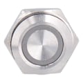 Pikkukuva 6 / 8: 5 kpl Momentary Push Button Switch Metal Auto Reset Ultra Thin Vedenpitävä LED 16mmAC220V Keltainen