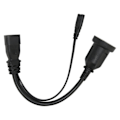 Pikkukuva 7 / 8: IEC320 C14–IEC320 C7 AU-johto uros-naaras 1 in 2 ulos Y Power tulostimen digitaalikameralle 12,6 tuumaa