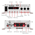 Miniatyrbild 5 av 5: Mini 12V bilstereo Bluetooth-förstärkare