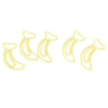 Miniatyrbillede 2 af 8: 12 stk Gul klips Bananformet multifunktion fortykket papirclips 3x2cm Studenter Stationær