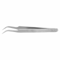 Miniatyrbillede 1 af 8: Øjenvipper Pincet Vippeforlængelse Tilbehør Rustfrit stål Antistatisk makeupværktøj(TS-15-Curved)