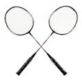 Miniatyrbild 8 av 8: 2 st Badminton Racket Set Lättvikt Hållbara Dubbla Badminton Racket med Förvaringsväska för 2 Spelare