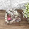 Miniatyrbillede 3 af 8: 12 stk. Bryllupsfest Hjem Diamant Form Transparent Plast Lykke slikæske Etui
