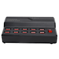 Miniatyrbild 5 av 8: USB Smart Laddare 10-Portar 12A Snabbladdningsstation Power Hub Strip Plug Dock Block 100-240VEU Plug