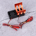 Pikkukuva 5 / 8: SURPASSHOBBY 540 kaksoismoottorin jäähdytystuuletin 60 x 30 x 40 mm 1/10-mittakaavaiseen sähköiseen RC-autoon (oranssi)