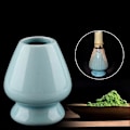 Miniatyrbild 5 av 5: 1 Stycke Matcha Te Sen Bambu Visp Keramisk Tesetthållare