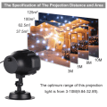 Miniatyrbillede 5 af 7: LED snefaldslys, LED-projektor snefaldslys til haven, Roterende snefnug LED-lys