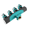 Miniatyrbillede 6 af 8: 3/4\" 4-vejs slangefordeler splitter havevanddeler hane adapter slange lukkeventil US