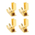 Miniatyrbillede 3 af 8: 4 stk industriel symaskine trykfod rustfrit stål anti rust guld flad symaskine trykfod til husholdning