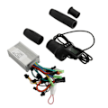 Miniatyrbilde 6 av 8: 36V 48V 350W 13A Elektrisk sykkelkontroller med LCD-skjerm 128DX Halvt vri gassgrep for sykkel