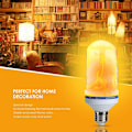 Miniatyrbilde 3 av 7: LED E27 360° Flammeflimrende Effektlyspære Dekorativ Ferielampe
