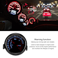 Miniatyrbild 7 av 8: 12V Universal 52mm/2.05in Modifierad Varningsfunktion Turbo Gauge Meter Auto Instrument