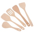Miniatyrbillede 6 af 8: 5 stk. sæt træspatel ske madlavning redskab hjem køkkenredskaber kit til non-stick pande