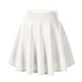 Miniatyrbillede 1 af 5: Stilfuld Flared Miniskirt - Perfekt til sommerens daglige brug M Hvid