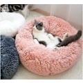 Miniatyrbillede 3 af 5: Blød og hyggelig plys donut seng til hunde og katte - Rund kurv, varm og blød, perfekt til hvalpe, søvn (ca. 35-40 cm i diameter)