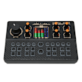 Miniatyrbild 6 av 8: Mini ljudmixerbord intelligent brusreducering Bluetooth trådlöst live ljudkort röstväxlare för live streaming svart