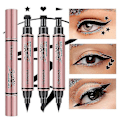 Miniatyrbilde 1 av 5: 3 stk. Dobbeltsidig Forseglet Eyeliner Penn, Vanntett og Sminkesikker, Vingeutsmykning Segl Eyeliner Penn, Skjønnhetssminke