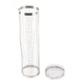Miniatyrbilde 8 av 8: Roterende grillkurv i rustfritt stål, universell roterende sprøkurv med krok for BBQ pommes frites 30 cm/11,8 tommer