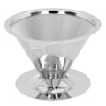 Miniatyrbillede 7 af 8: Hæld over kaffefilter Langsom dryp 1 til 6 kopper Keglefilter Si 
Genanvendelig rustfrit stål