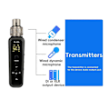 Miniatyrbillede 2 af 5: Uhf Trådløs Mikrofon Konverter Xlr Sender Modtager 640-690Mhz