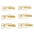 Miniatyrbillede 8 af 8: 100 stk Fancy papirclips Store plastikbeklædte tråd Multi Purpose Pen-formede papirclips til hjemmeskolekontoret