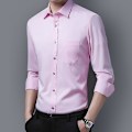 Pikkukuva 3 / 4: Miesten Slim Fit Pink Button Down -mekkopaita