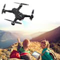 Miniatyrbilde 5 av 8: Sammenleggbar drone med høy oppløsning dobbelt kamera headless modus automatisk følge drone svart 1080P optisk