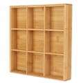Miniatyrbilde 7 av 8: Snackserveringsbrett i bambus, malingsfri, trygt, miljøvennlig, delt serveringsbeholder for tørket frukt, 9 rom