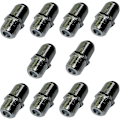Miniatyrbilde 1 av 2: 10x F-F Hunn-Hunn plugg adapter koblinger for TV antenne koaksialkabel