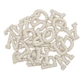 Miniatyrbilde 7 av 8: 26 stk strykejern på lapper alfabet stil imitert perle rhinestone elegant enkel å bruke bokstaver lapper for lue ryggsekk skjorte