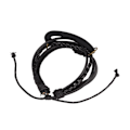 Miniatyrbild 8 av 8: Fashion Läderrem för Xiaomi Mi Band 6/6 NFC Handgjord DIY Uppgradering Armband Svart