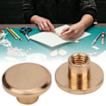 Miniatyrbillede 2 af 8: 20 sæt messingnitter Regnskabsbog Forbindelsesskruer Notebook Bindende Bælte Studs Guld