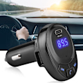 Pikkukuva 5 / 8: BT09 12V Bluetooth langaton FM-lähetin Mp3-soitin Type-C pikalataus PD 18W Auton laturiMusta