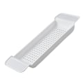 Miniatyrbillede 3 af 8: Badekarbakke Stabil Placering Udvidelig Plastmateriale Drænende Design Badekar Caddy Badekar Bord til Badeværelse Hvid