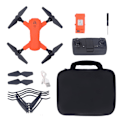Miniatyrbillede 1 af 8: S80 RC Drone 4K HD Luftdrone med dobbelte kameraer, foldbar 4-akset drone til børn over 14 år, orange, 2 batterier