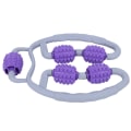 Miniatyrbild 2 av 8: Ben Massager Ring Fitness Roller Massage Utrustning Yoga Foam Roller Skaft Mörklila