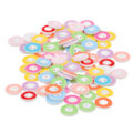 Miniatyrbilde 7 av 8: 100 stk knapper vanntette holdbare søte fargerike lett festede ikke lett falmede 2 hull knapper for DIY sying