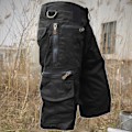 Miniatyrbilde 3 av 5: Lysegrønne 4XL Cargo Shorts med Flere Lommer og Avslappet Passform