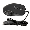 Miniatyrbillede 6 af 8: Gaming mus USB2.0 4 justerbar DPI RGB baggrundsbelyst ergonomisk design optisk sensor bærbar mus til spil kontor hjem sort