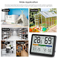 Miniatyrbild 4 av 4: 97x73x19mm, Inomhus Hygrometer Termometer - Digital inomhustermometer med maximal och minimal historik, Växlingsalternativ mellan F / C, Lätt att använda, C