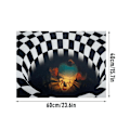 Pikkukuva 2 / 5: Halloween 3D -klovnimatto 40*60cm - Sisä- ja ulkokäyttöön, liukastumaton