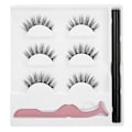Miniatyrbild 1 av 8: 3 par lösögonfransar flytande eyeliner set Vattenfast ögonmakeup-verktyg3D-01