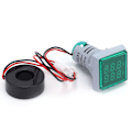 Miniatyrbillede 4 af 8: Aktuel signalindikator Universal 2‑Display firkantet lampe lys 60~500V AC AD16‑22FVAGrøn