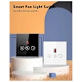 Miniatyrbillede 4 af 5: Tuya Smart Switch Controller EU Stik Loftventilator Lampe Kontakt Sort