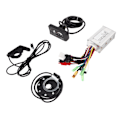 Miniatyrbillede 8 af 8: Bike Conversion 17A 3 Mode Sine Wave 6 Tube Controller Kit Power Assist Sensor Thumb Throttle med LED S810 Panel